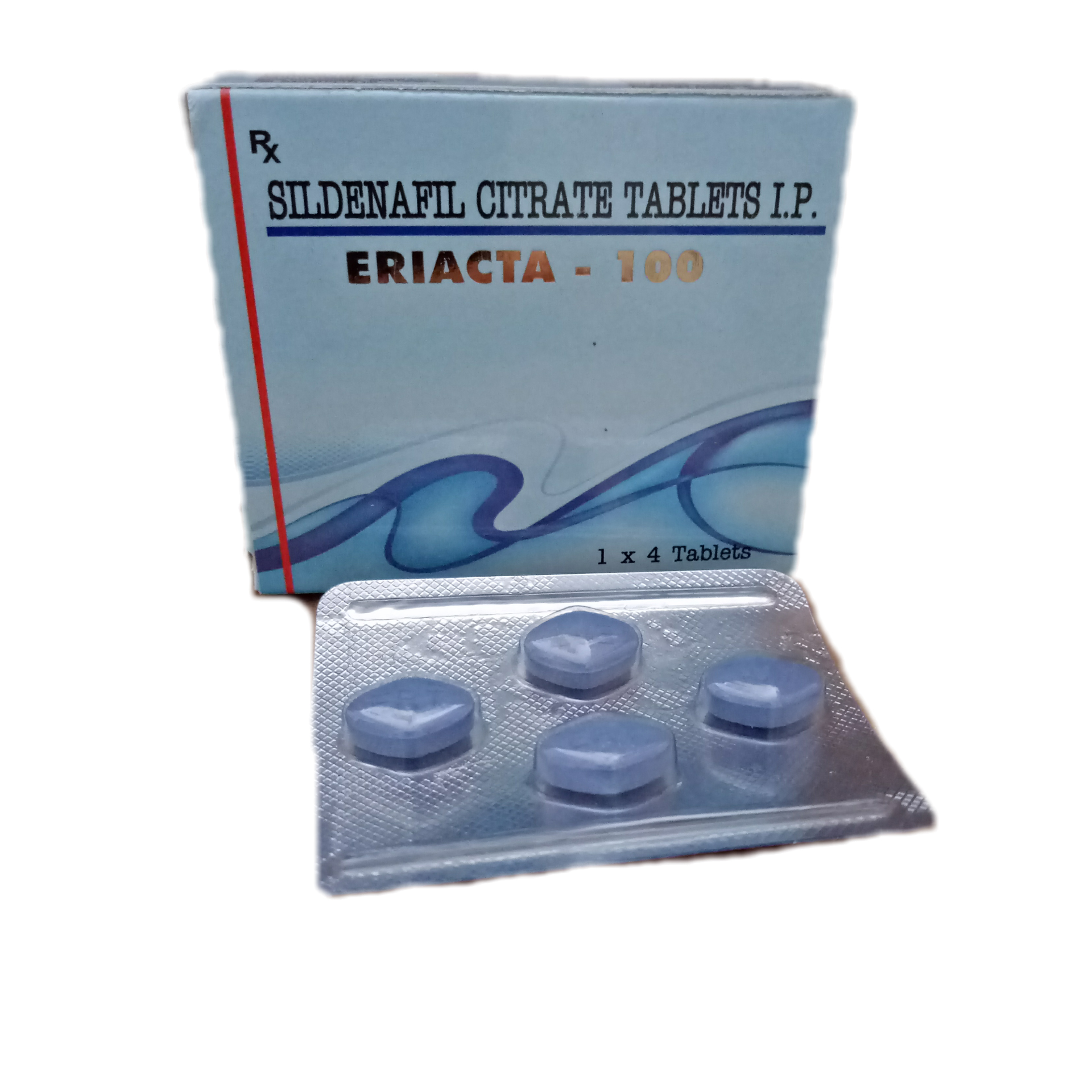 ERIACTA 100mg Tablet 4's | Sildenafil Citrate | 24x7 Pharma