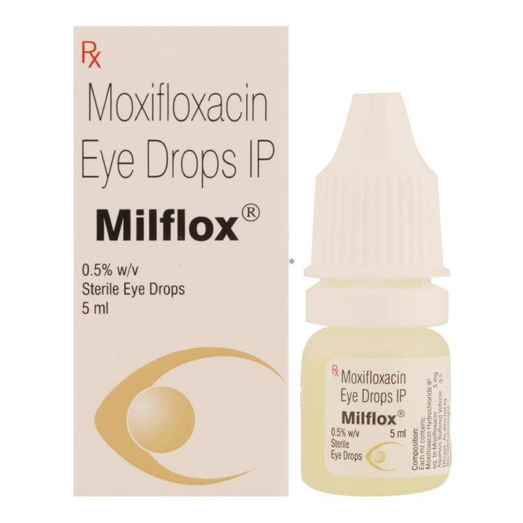Get MILFLOX Eye Drops 5ml At Best Price | 24x7 Pharma