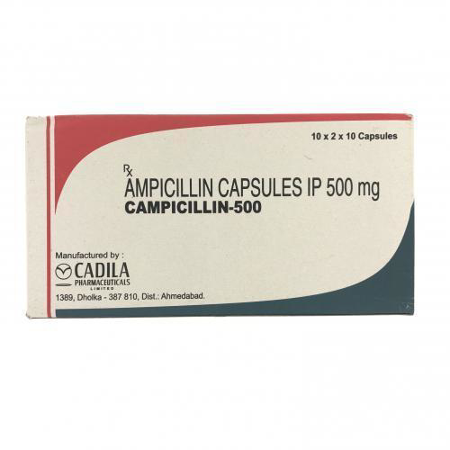Get CAMPICILLIN 500mg Capsule 10's | 24x7 Pharma