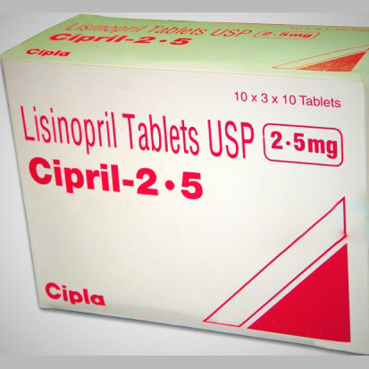 CIPRIL 2.5mg Tablet 10's (Lisinopril) | 24x7 Pharma