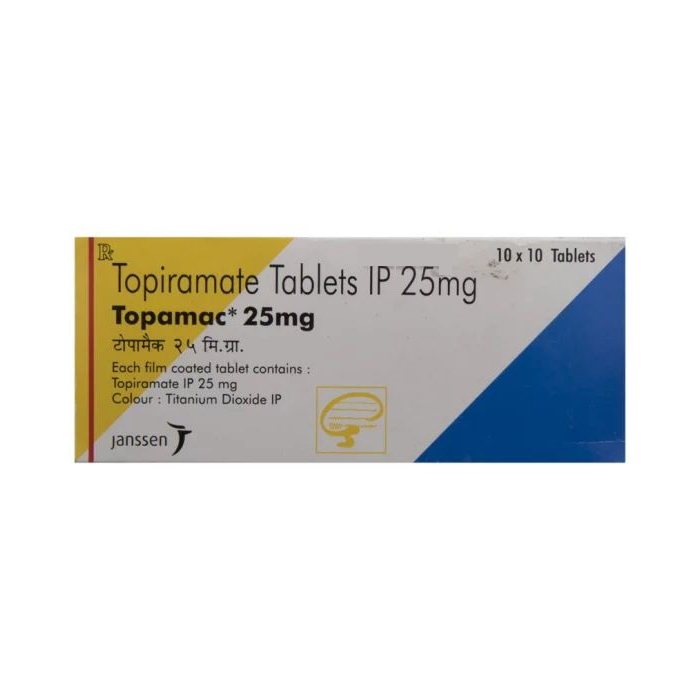 Buy Topamac 25mg Tablet 10's With Fast Shipping | 24x7 Pharma