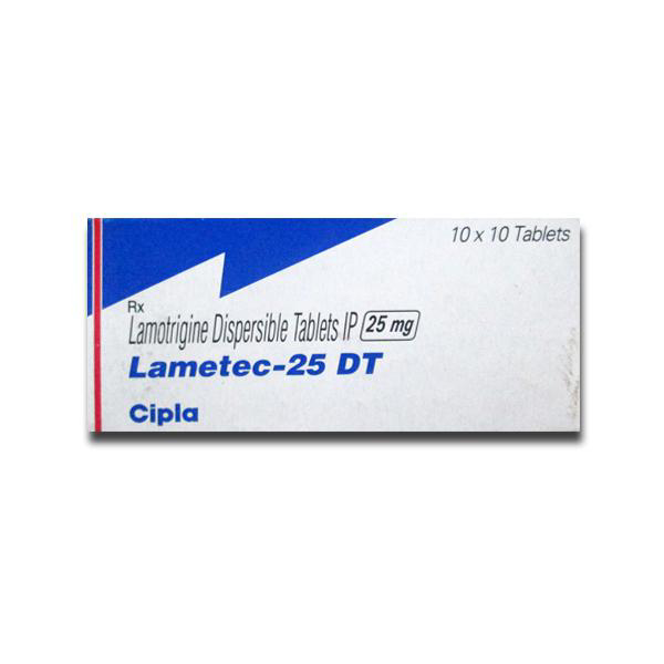 Buy Lametec DT 25mg Tablet 10's With Fast Shipping | 24x7 Pharma