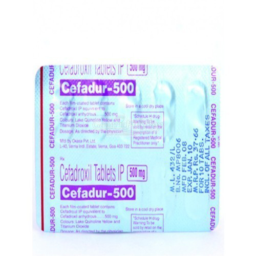 Purchase CEFADUR 500MG TABLET 10'S | 24x7 Pharma