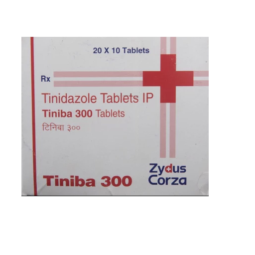 TINIBA 300mg Tablet 10's | Tinidazole | 24x7 Pharma