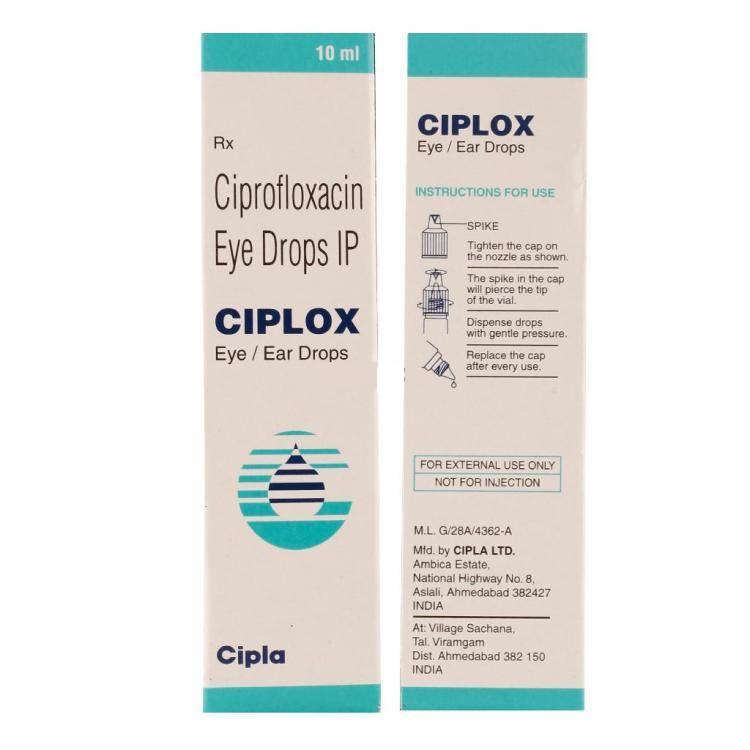 Ciplox 0.3% - 10 ml At Best Price At Flat 25% OFF | 24x7 Pharma