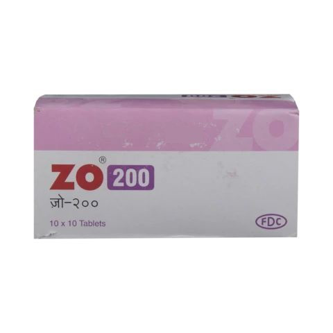 Buy ZO 200mg Tablet 10's | 24x7 Pharma