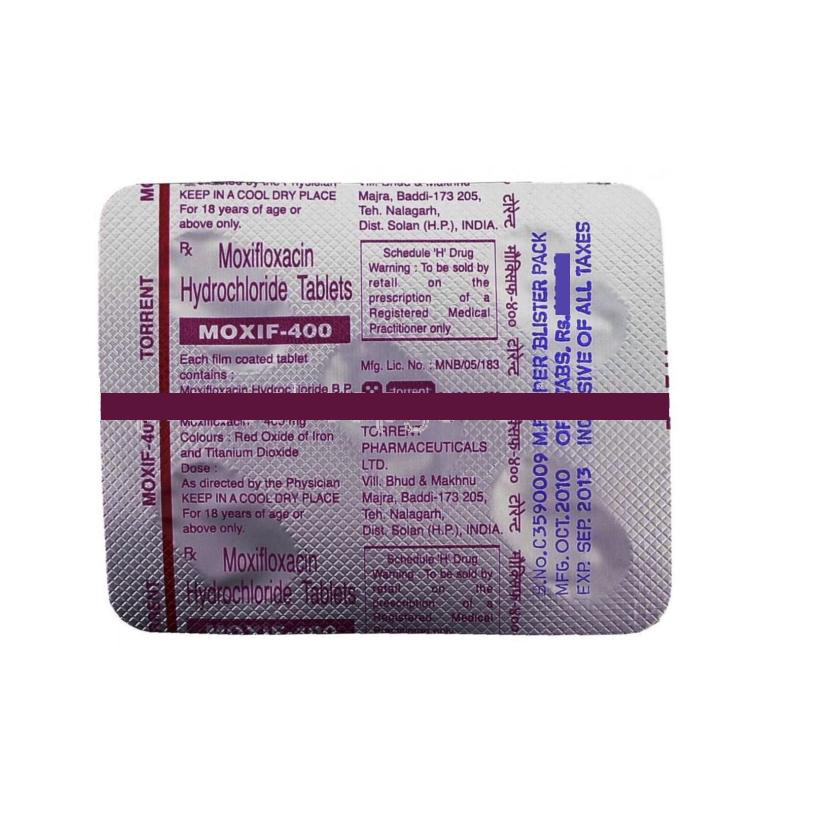 MOXIF 400mg Tablet 15's At Best Price At Flat 25% OFF | 24x7 Pharma