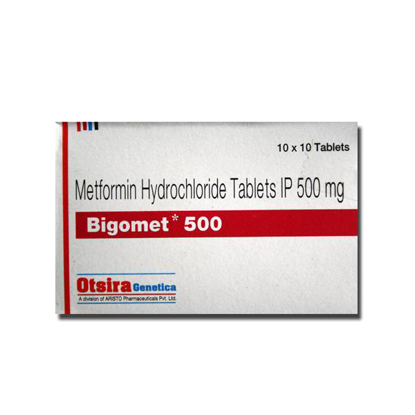 Buy Bigomet 500mg Tablet 10's At Offer Price | 24x7 Pharma