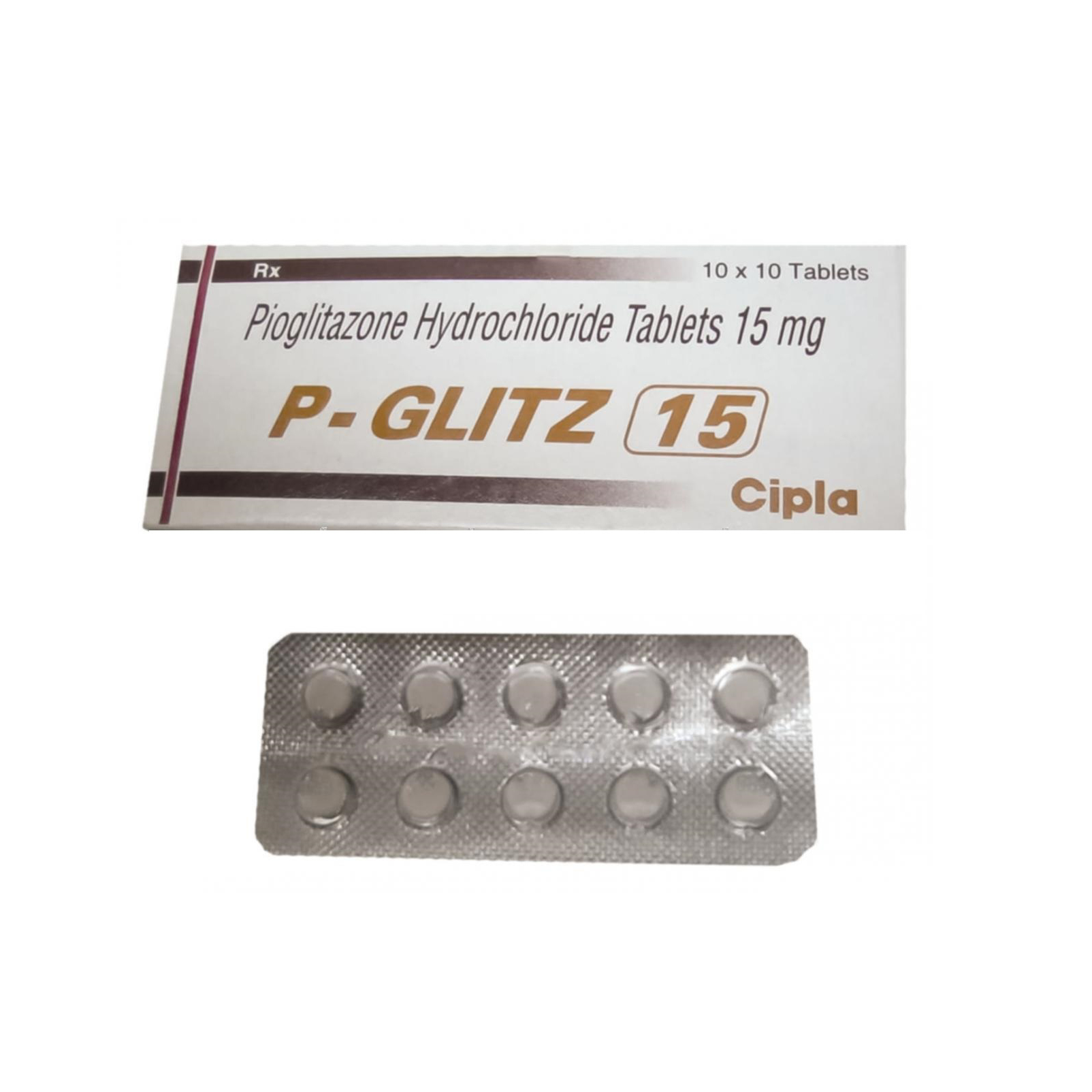 Get P Glitz 15mg Tablet 10's  At Best Price | 24x7 Pharma