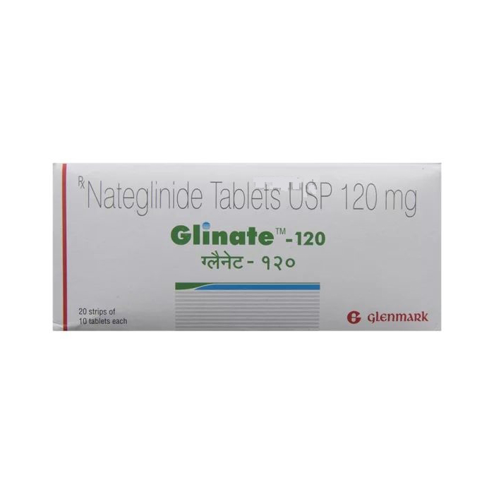 Get Glinate 120mg Tablet 10's  | 24x7 Pharma