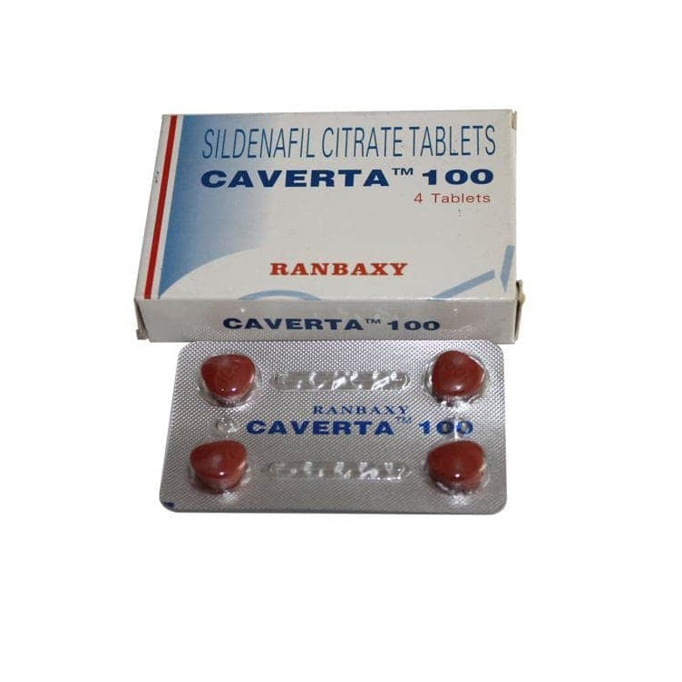 CAVERTA 100mg Tablet 4's At Best Price At Flat 25% OFF | 24x7 Pharma