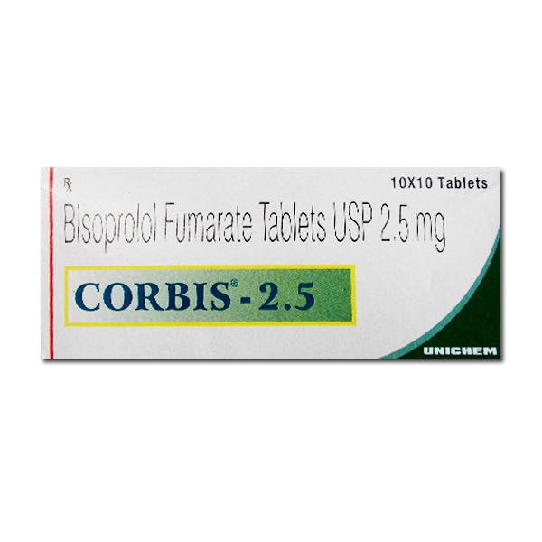 Get CORBIS 2.5mg Tablet 15's At Discounted Price | 24x7 Pharma