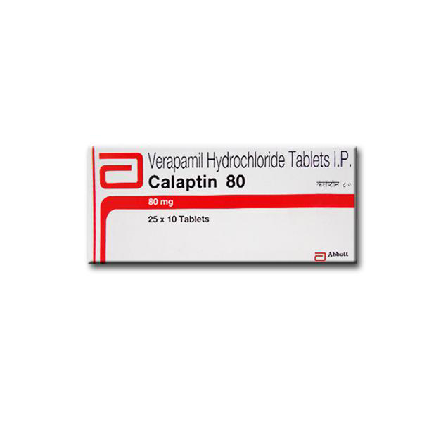 Get CALAPTIN 80mg Tablet 10's At Best Price | 24x7 Pharma