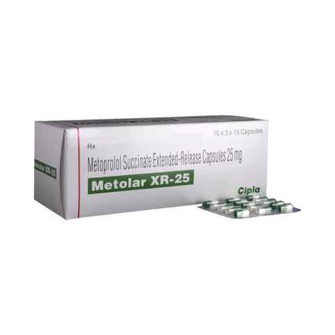 Get METOLAR XR 25mg Capsule 15's | 24x7 Pharma
