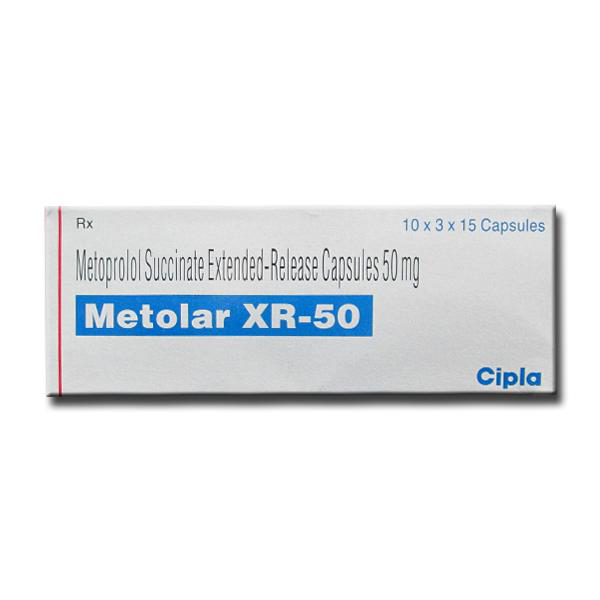 METOLAR XR 50mg Capsule 15's | 24x7 Pharma