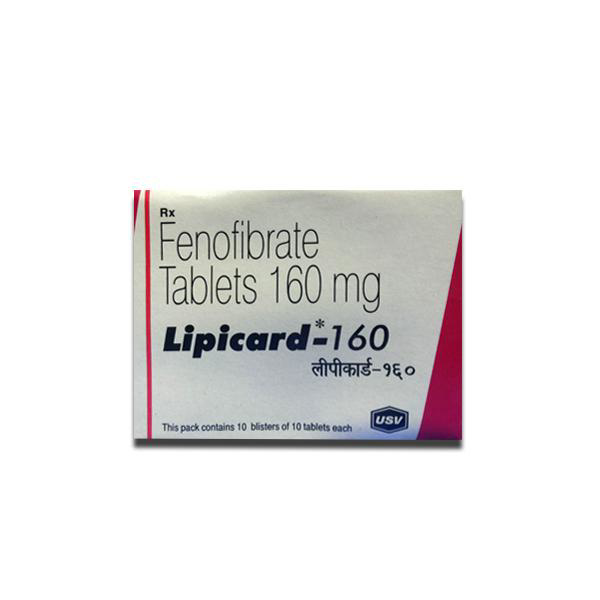Buy Lipicard 160mg Tablet 30's With Fast Shipping | 24x7 Pharma