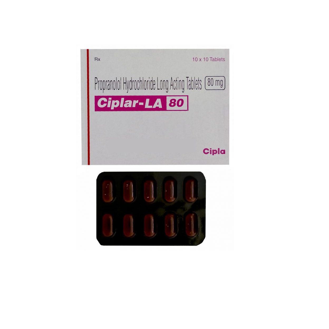 Ciplar LA 80mg Tablet 10'S At Best Price At Flat 25% OFF | 24x7 Pharma