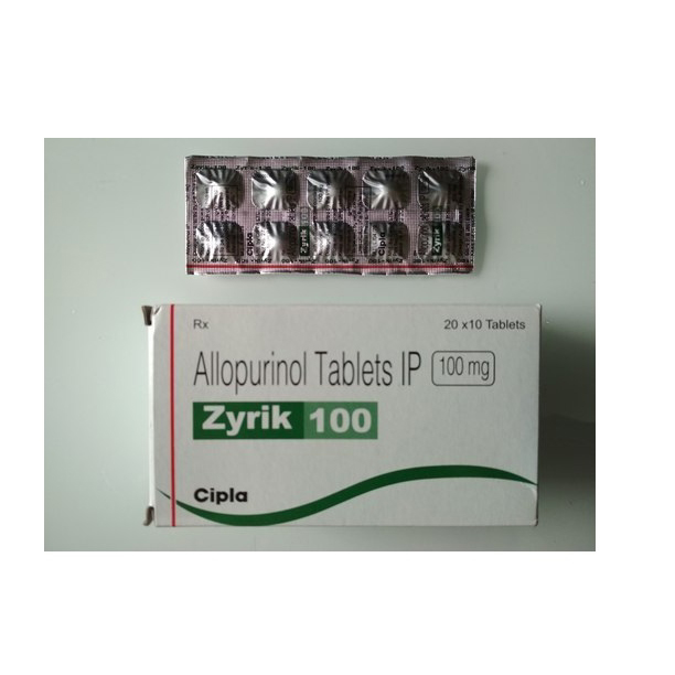 Get Zyrik 100mg Tablet 10'S | 24x7 Pharma
