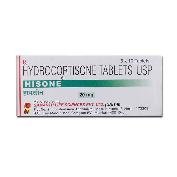 Get Hisone 20mg Tablet 30'S At Offer Price | 24x7 Pharma