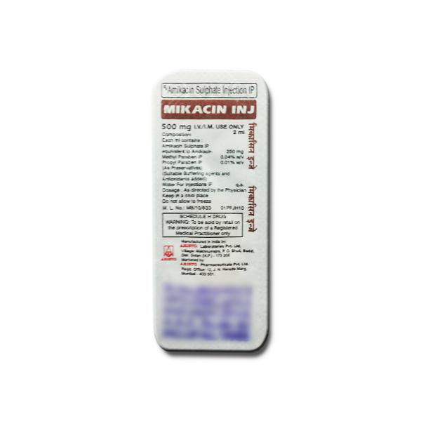 Purchase Mikacin 500mg Injection 2ml | 24x7 Pharma