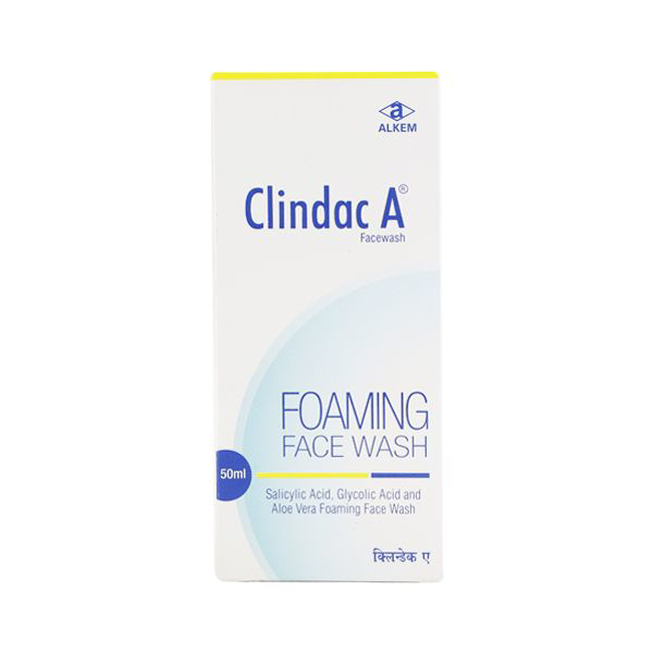 Get Clindac A Foaming Facewash 50ml At Best Price | 24x7 Pharma