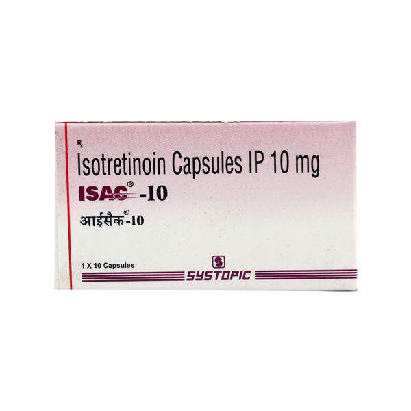 Isac 10mg Capsule 10'S (Isotretinoin) | 24x7 Pharma