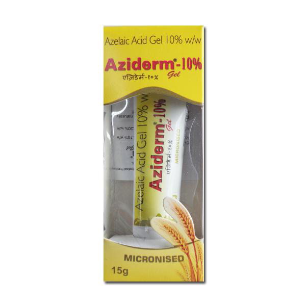 Get Aziderm 10% Gel 15gm At Offer Price | 24x7 Pharma
