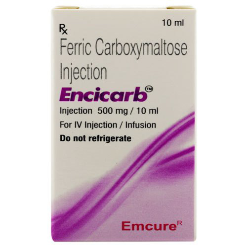 Encicarb 500mg Injection 10ml (Ferric Carboxymaltose) | 24x7 Pharma