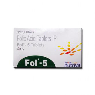 Get FOL 5mg Tablet 30'S At Discounted Price | 24x7 Pharma