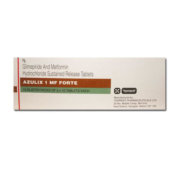 Buy Azulix MF Forte 1mg Tablet 15'S At Best Price| 24x7 Pharma