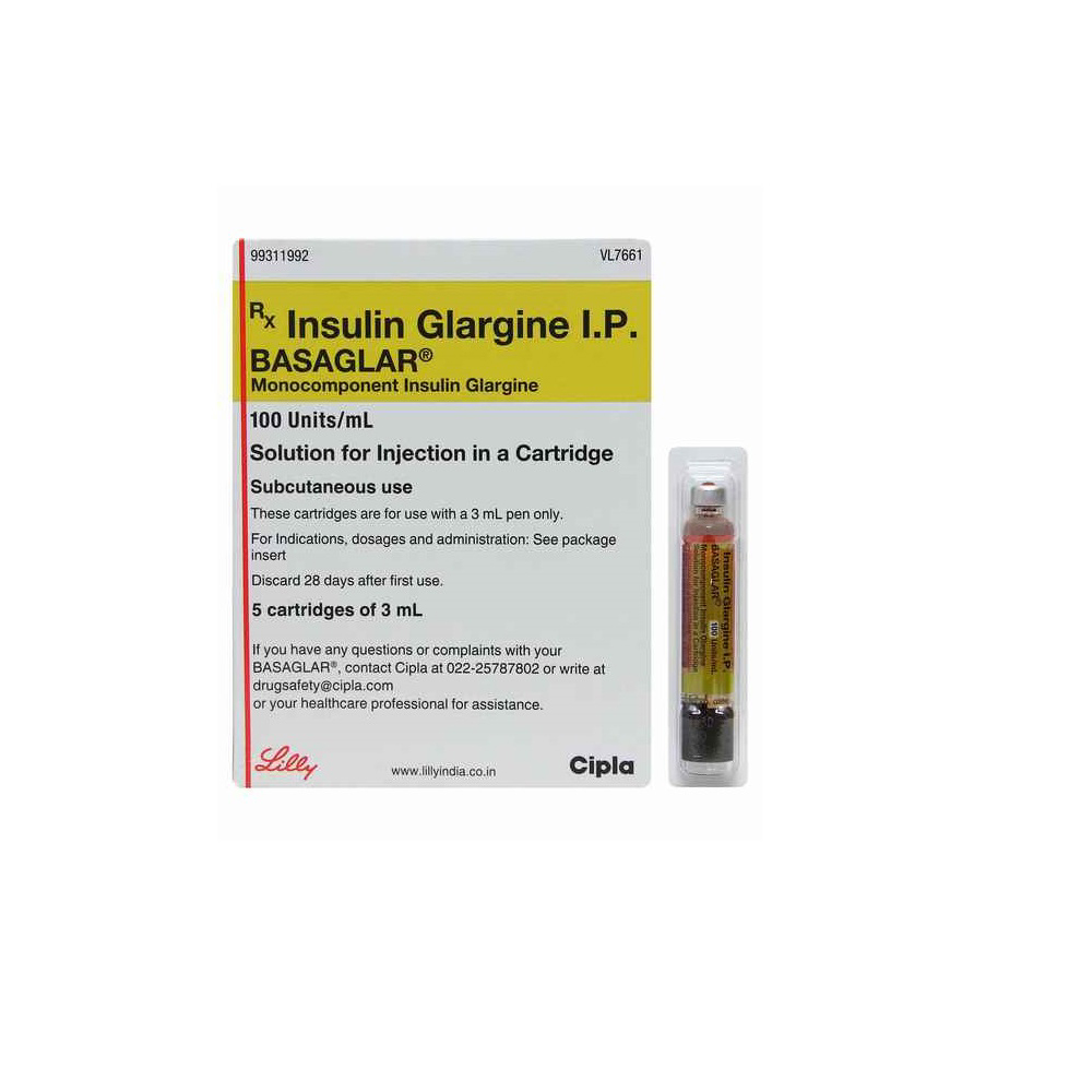 Purchase Basaglar 100IU Cartridge 3ml  | 24x7 Pharma