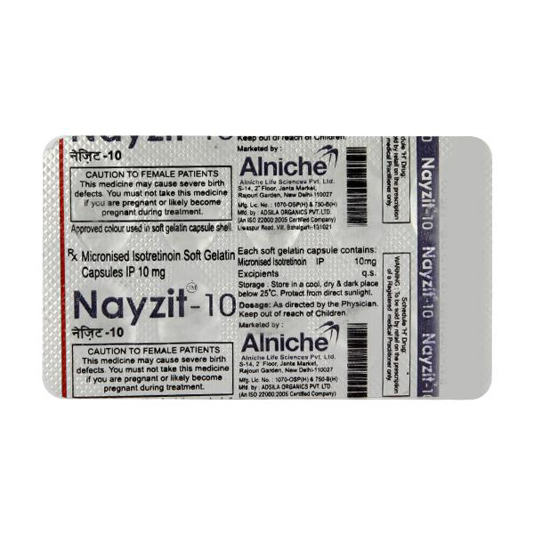 Purchase Nayzit 10mg Capsule 10'S At Best Price | 24x7 Pharma