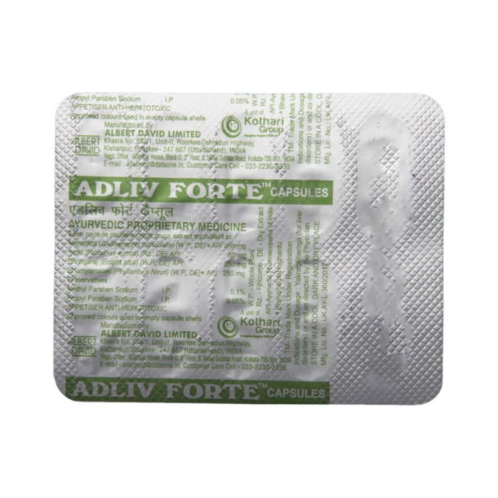 Get Adliv Forte Capsule 10'S At Best Price| 24x7 Pharma