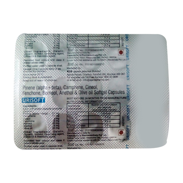 Get Urisoft Softgel Capsule 15's At Discounted Price | 24x7 Pharma