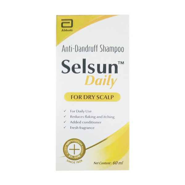 Purchase Selsun Daily Shampoo 60ml At Best Price| 24x7 Pharma