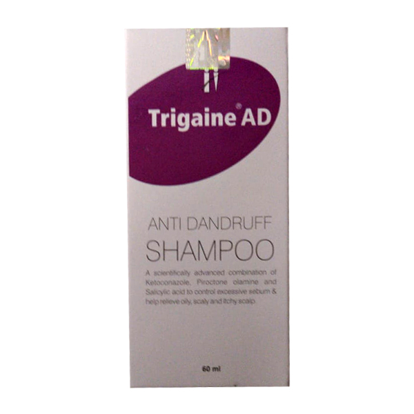 24x7Pharma. TRIGAINE AD ANTI DANDRUFF Shampoo 60ml