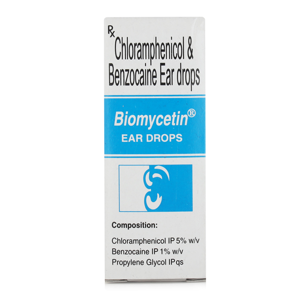 Buy Biomycetin Ear Drops 5ml At Discounted Price | 24x7 Pharma