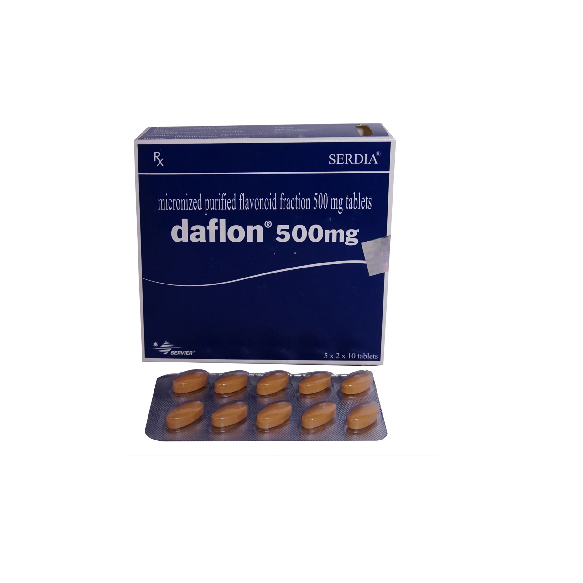 Get Daflon 500mg Tablet 10'S At Offer Price | 24x7 Pharma