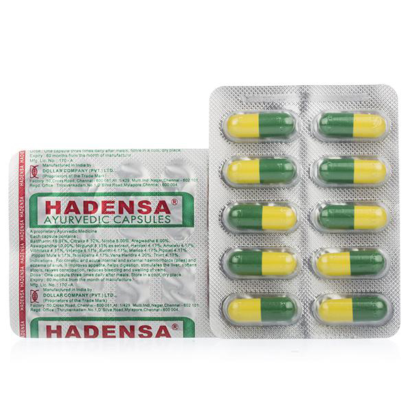 Buy Hadensa Capsule 10'S At Offer Price | 24x7 Pharma