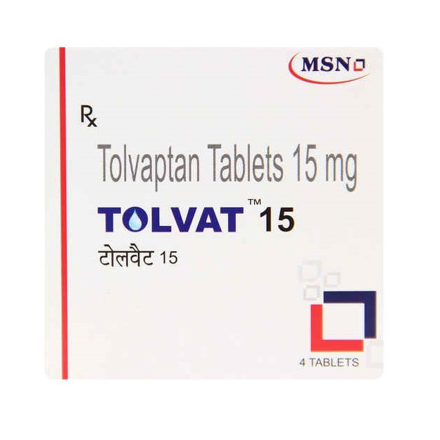 Tolvat 15mg Tablet 4'S (Tolvaptan) | 24x7 Pharma