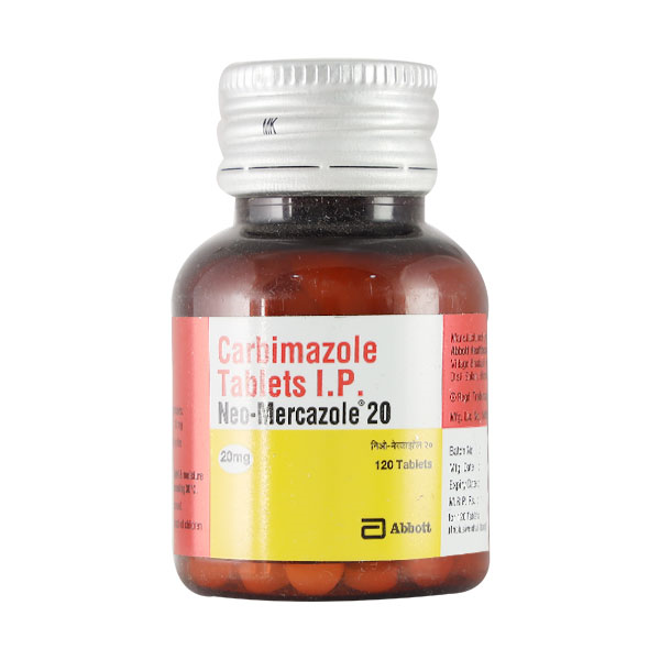 Purchase Neo Mercazole 20mg Tablet 120's At Best Price | 24x7 Pharma