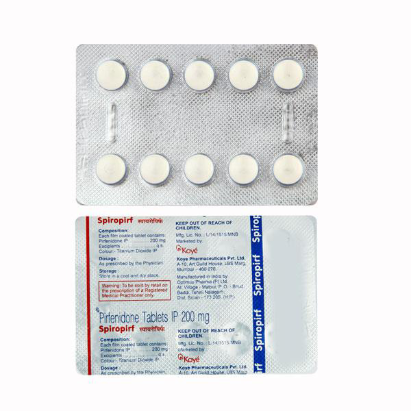 Spiropirf 200mg Tablet 10'S | 24x7 Pharma