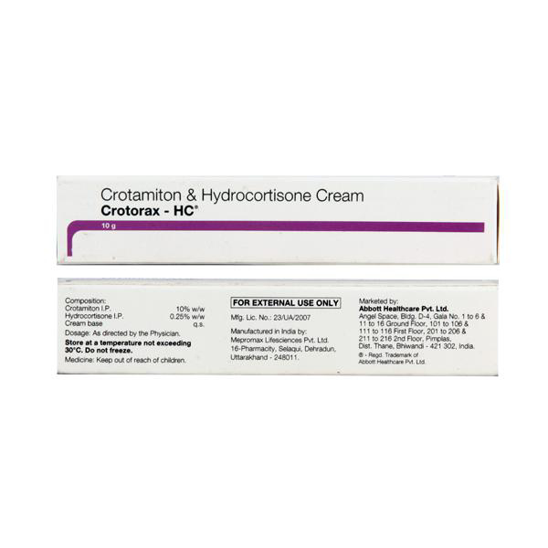 Get Crotorax HC Cream 10gm At Best Price | 24x7 Pharma
