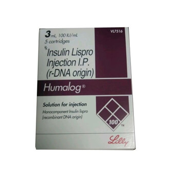 Get Humalog 100IU Cartridge 1X3ml At Best Price | 24x7 Pharma